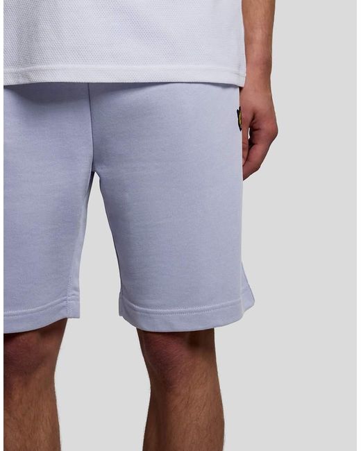 Lyle & Scott Blue Mid Bottoms Sweat Short for men