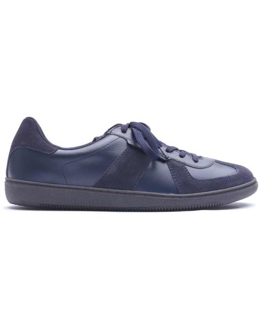 Base London Blue Tommo Lace Up Trainer for men