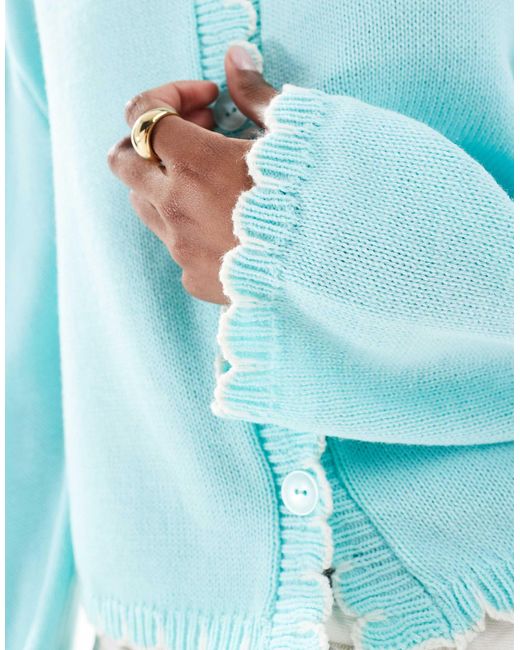 Miss Selfridge Blue – strickjacke