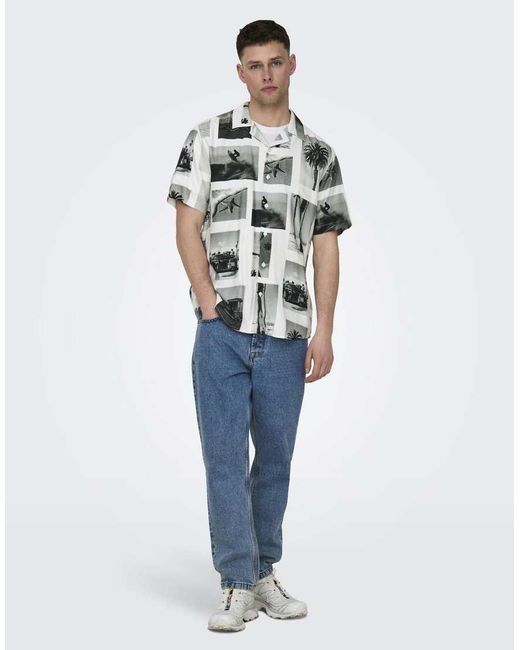 Camisa De Only & Sons de hombre de color White