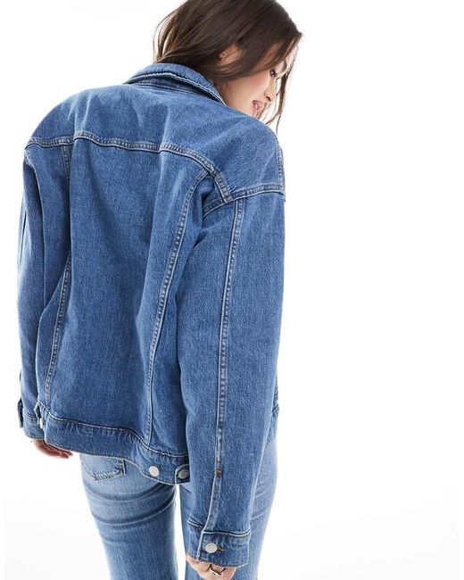 Vero Moda Blue Oversized Denim Jacket