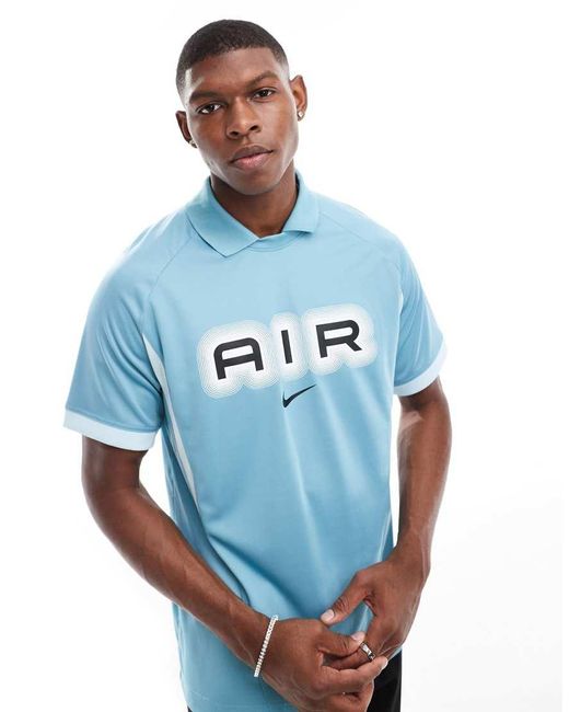 Nike Blue Swoosh Air Football Jersey for men