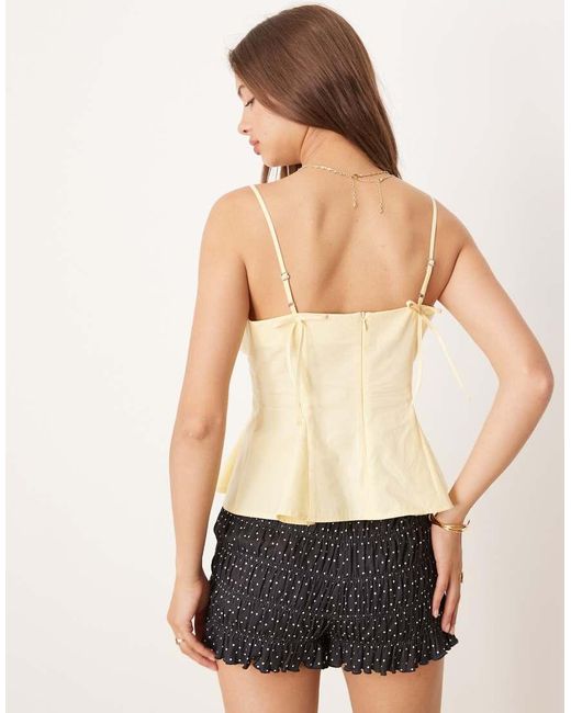 ASOS Natural Cinch Waist Cami Top