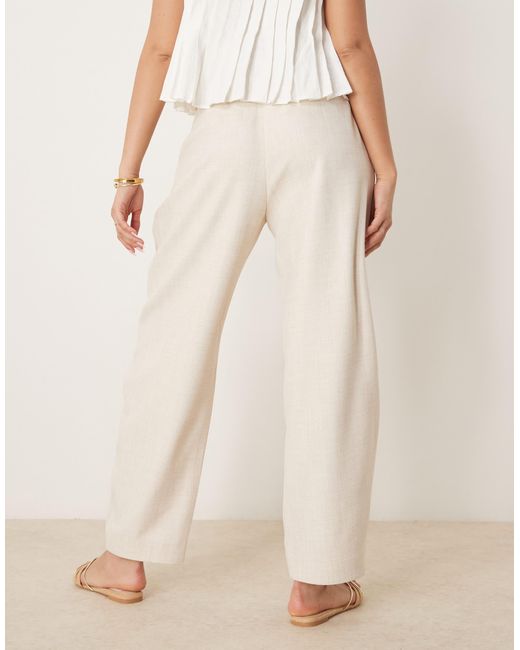 ASOS Natural – elegante barrel-leg-hose