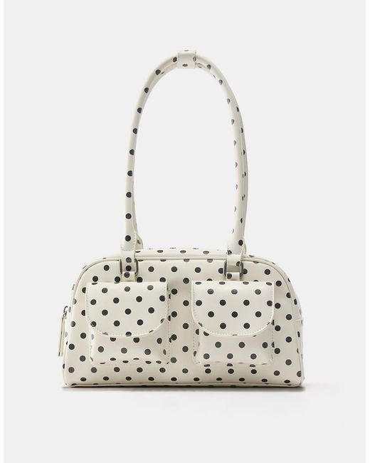 Borsa Bianca A Pois di Pull&Bear in White