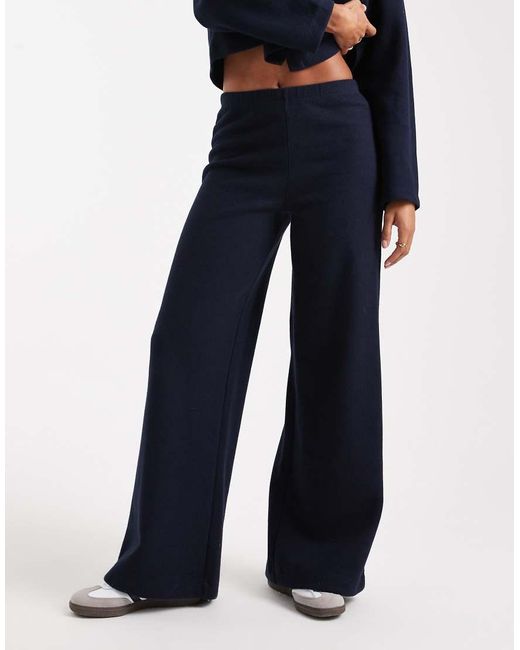 Miss Selfridge Blue Super Soft Trouser Co-ord