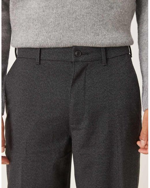 Abercrombie & Fitch Black Soft-touch Smart baggy Trouser for men