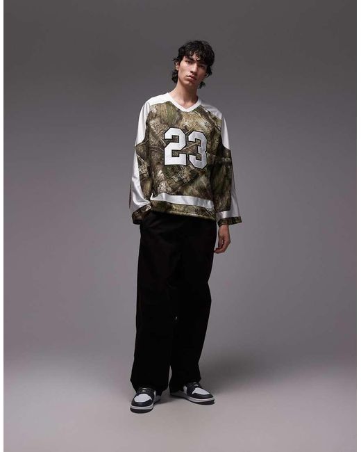 Nike Gray Graphic Long Sleeve Jersey T-shirt for men