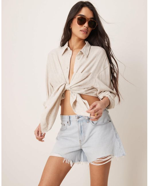 Abercrombie & Fitch Brown – baggy-shorts