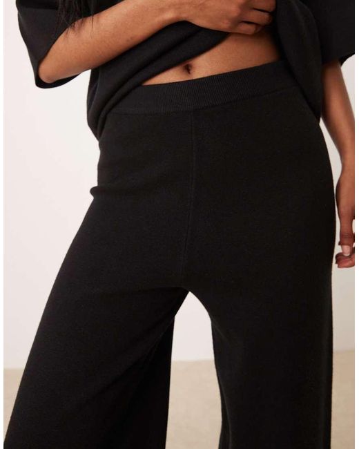 ASOS Natural Knitted Structured Trouser Co-ord