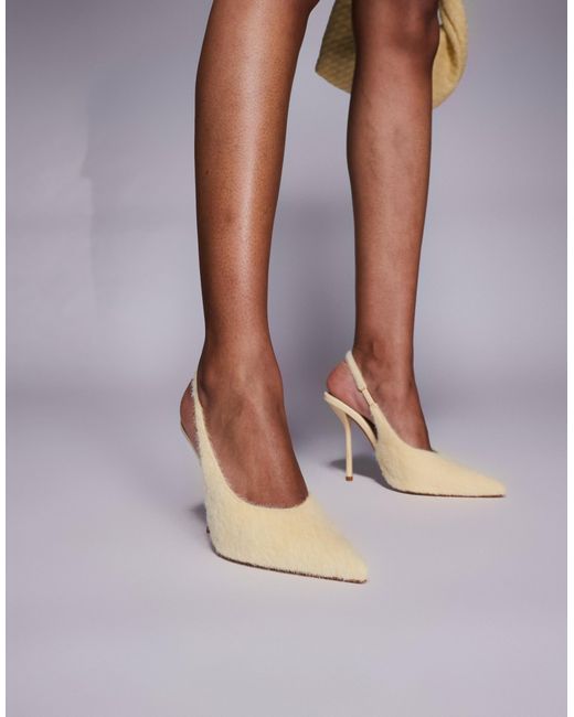 SIMMI Blue Simmi London Bexley Heeled Court Shoe