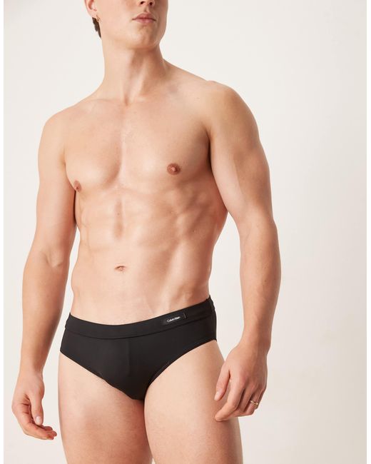 Calvin Klein – badehose in Black für Herren