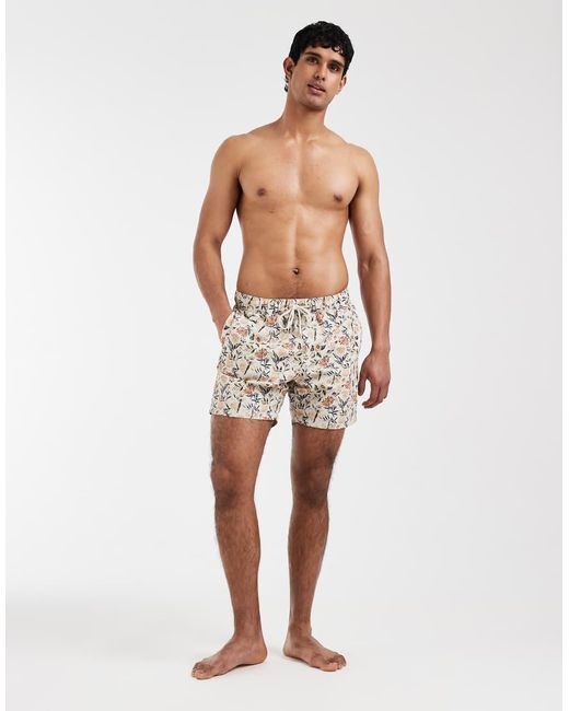 ASOS Blue Mid-length Swim Shorts for men