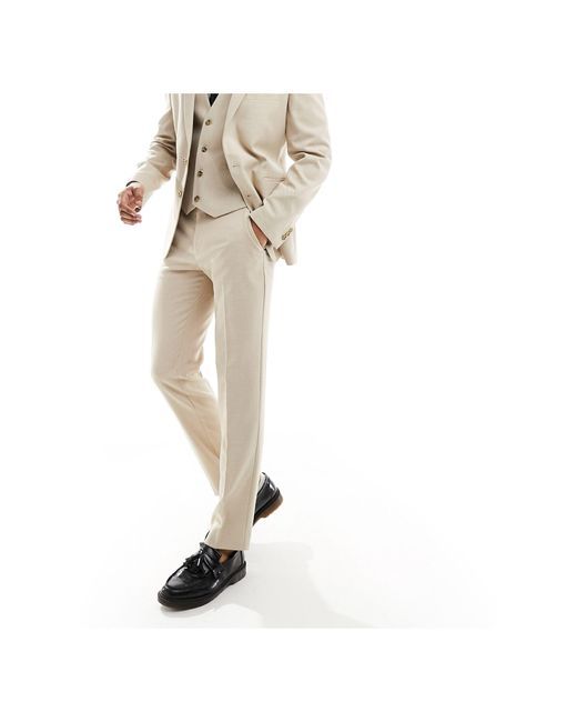 ASOS White Wedding Slim Suit Trousers for men