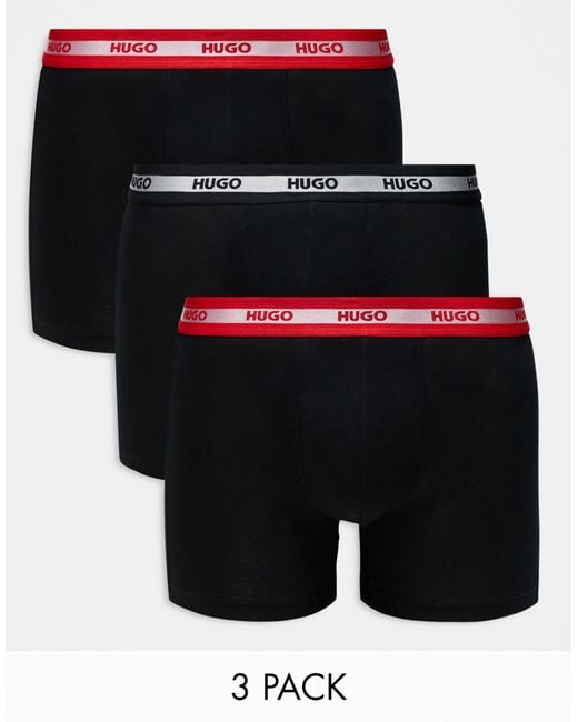 Boss Hugo – bodywear – 3er-pack boxershorts in Black für Herren