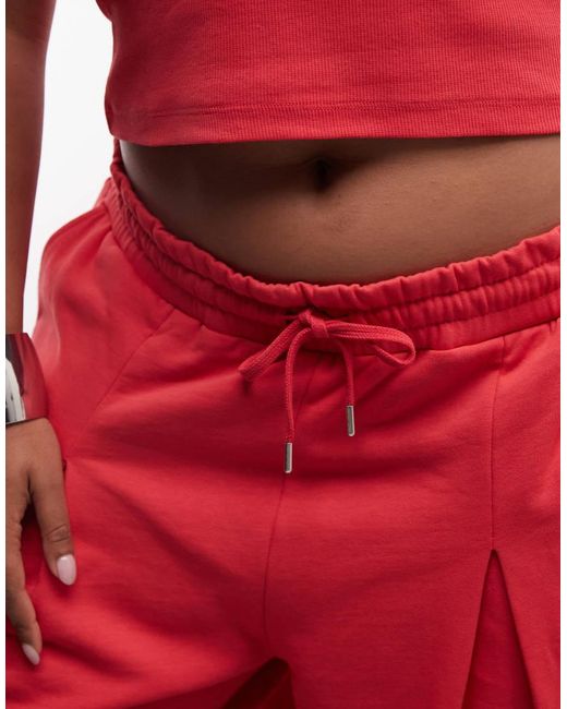 ASOS Red Weekend Collective Curve Co-ord Oversized Barrel Leg jogger With Graphic