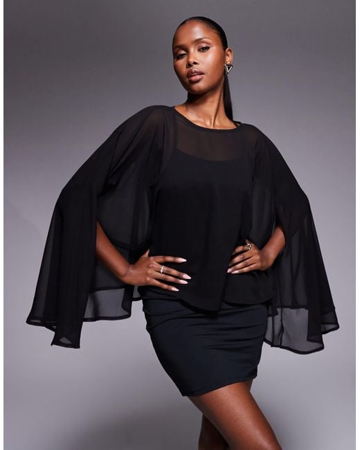 asos black chiffon dress ASOS Design - Tie Front Maxi Dress - Women - Polyester - 4 US