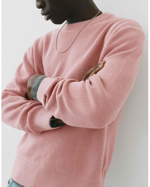 Pull&Bear Basic-pullover in Pink für Herren
