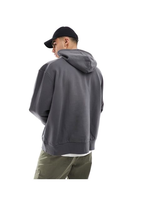 ASOS Gray Extreme Oversized Hoodie for men