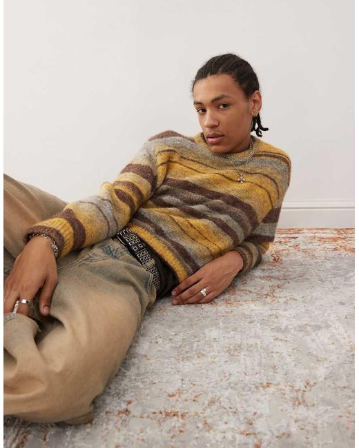 Weekday Brown Murray Wool Blend Jumper for men