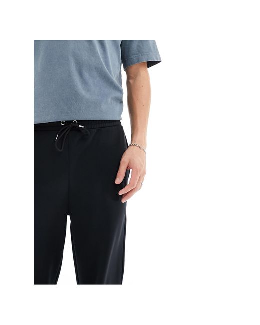 ASOS – jogginghose aus scuba-stoff in Black für Herren