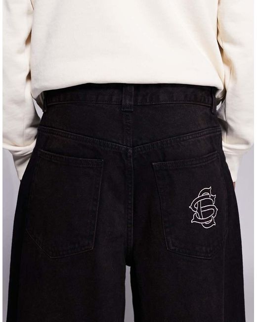 Courtside White baggy Denim Jeans for men