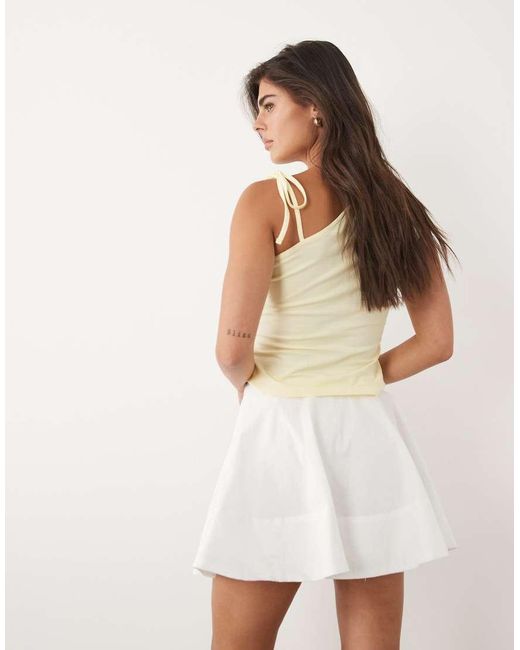 ASOS Natural Skater Mini Skort