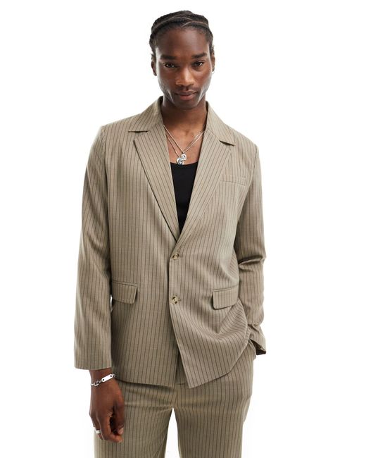 Reclaimed (vintage) Natural Suit Blazer for men