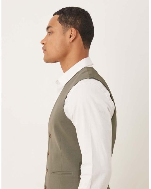 ASOS Natural Skinny Fit Vest for men