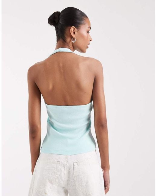 JJXX White Halter Neck Top