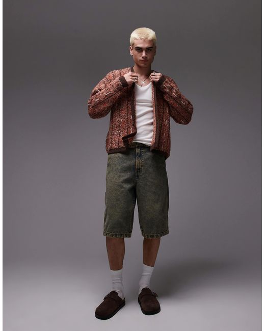 Dickies – madison – loose-fit-jeans-shorts in Gray für Herren