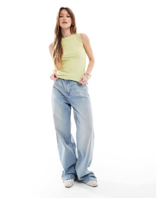 JJXX Multicolor Crinkle Top With Back Ties