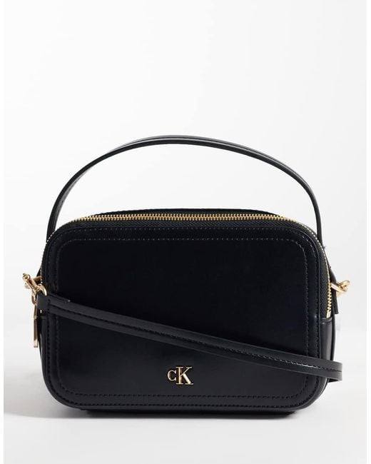 Calvin Klein Black Camera Bag With Cross-body Strap