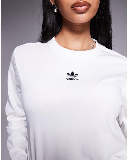 Adidas Originals White Essentials Long Sleeve T-shirt