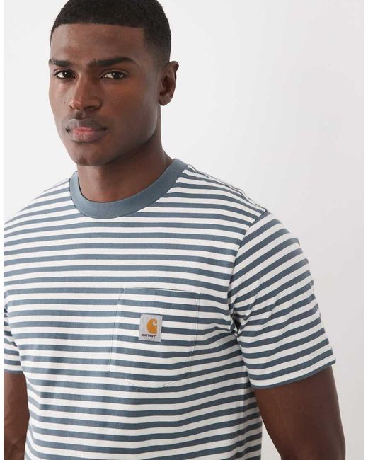 Carhartt Gray Ezra Pocket T-shirt for men