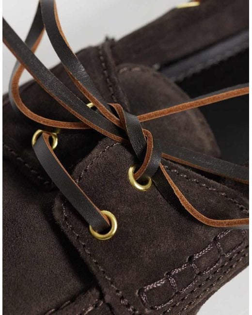 Mango Brown 100% Leather Boat Shoe
