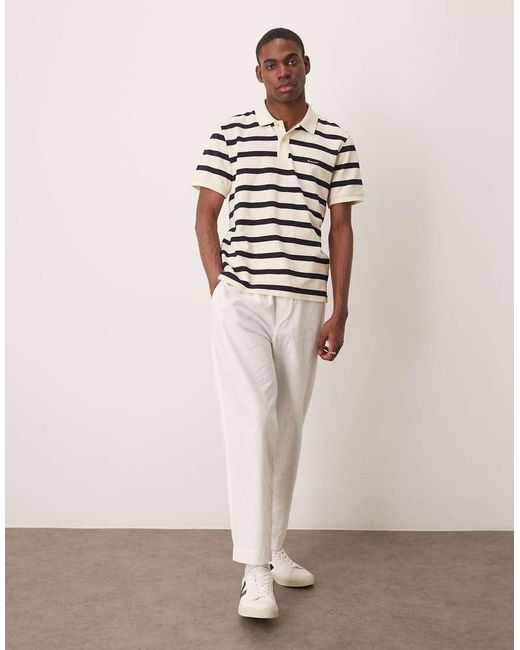 Gant Natural Striped Polo Shirt for men