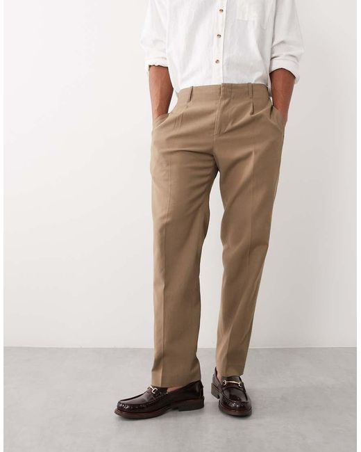 Mango Natural Straight Leg Tailored Trouser for men