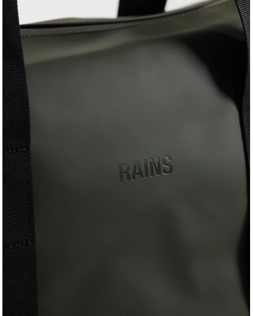 Rains Black 14220 Hilo Waterproof Small Weekend Duffel Bag for men