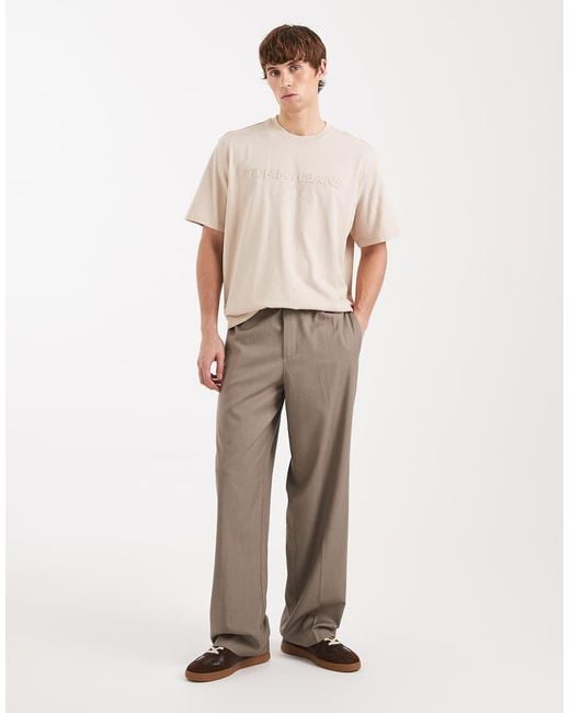Tommy Hilfiger Natural Lifted Classic Centre Logo T-Shirt for men