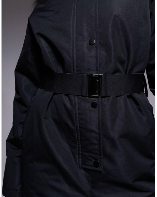 Threadbare Blue Ski Button-front Ski Suit