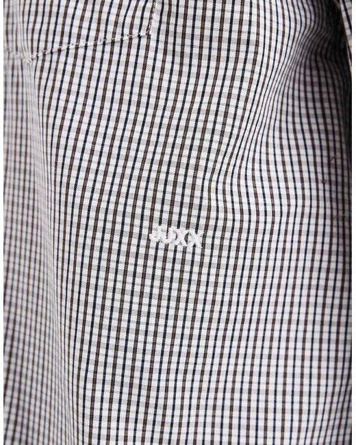 JJXX Gray Jamie Oversized Striped Poplin Shirt