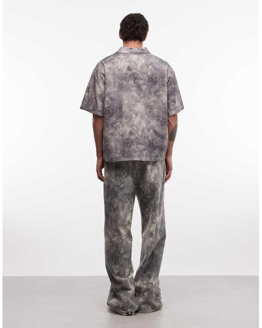 True Religion Gray Vinny baggy Jean Co-ord for men