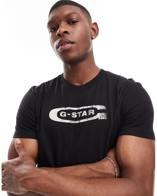 G-Star RAW Black T-shirt for men