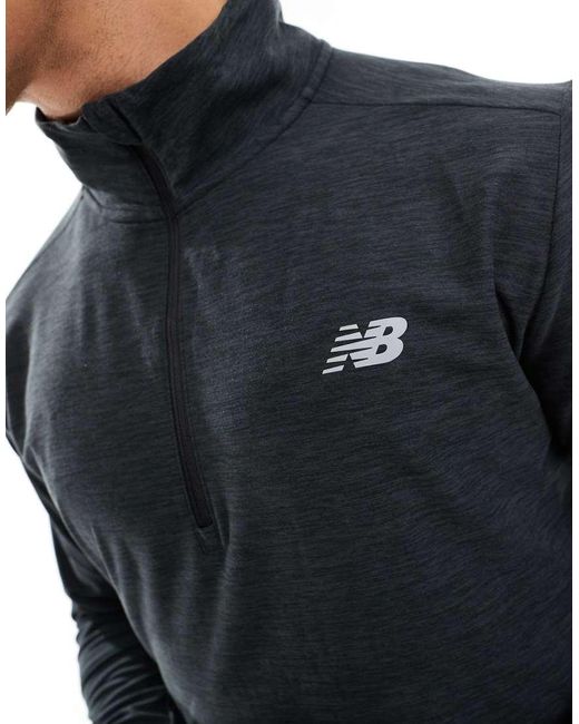 New Balance Blue 1/4 Zip for men