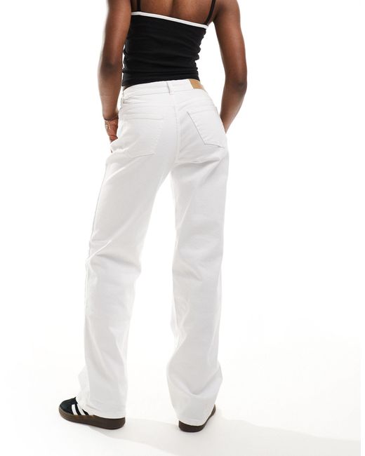 Yolanda - jeans bianchi a fondo ampio di Noisy May in White