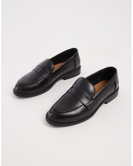 ONLY Black Faux Leather Loafers