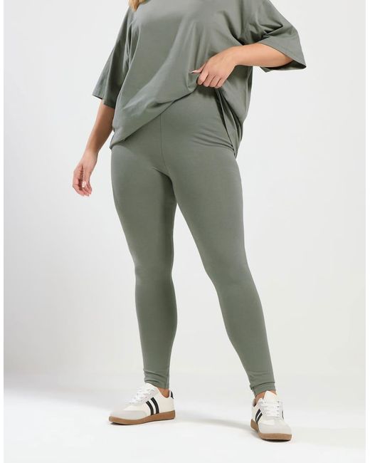 Yours Clothing Green Basic Legging
