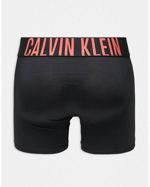 Calvin Klein Black Intense Power 3 Pack Microfibre Boxer Briefs for men