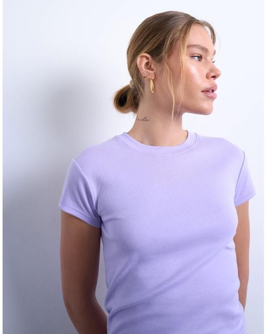 TOPSHOP Purple Everyday Tee